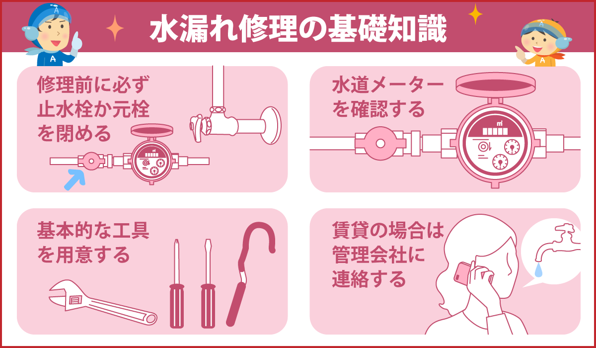 水漏れ修理の基礎知識