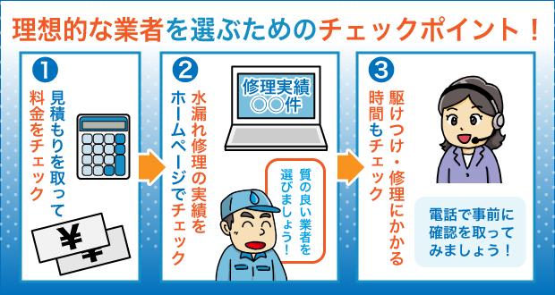 理想的な業者を選ぶためのチェックポイント！