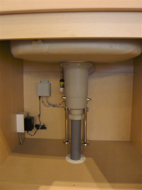 排水管がストレートタイプの場合