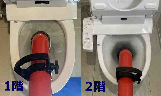 トイレでローポンプ作業