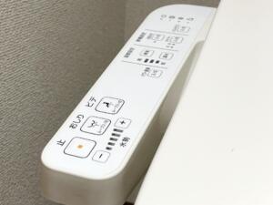 便器の横にある本体に「ノズルそうじ」スイッチがある